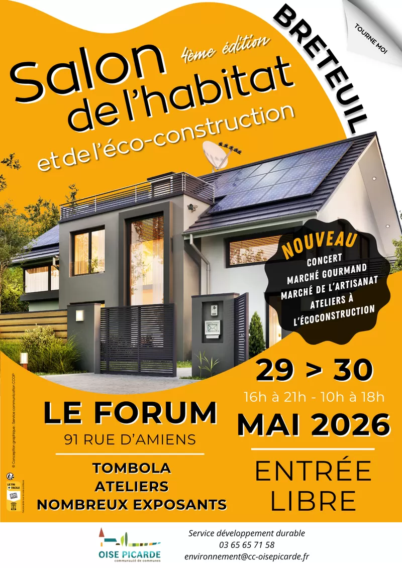 affiche Salon de l'habitat et de l'éco-construction à Breteuil