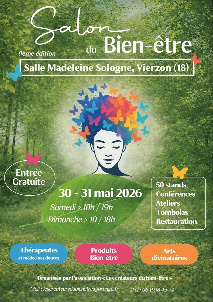 affiche Salon du bien-être à Vierzon