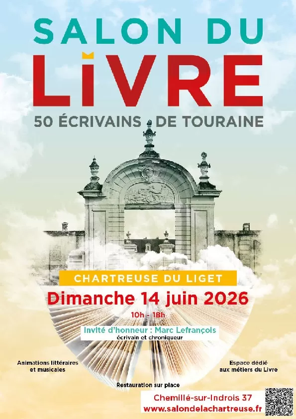 affiche Salon du livre de la Chartreuse à Chemillé-sur-Indrois