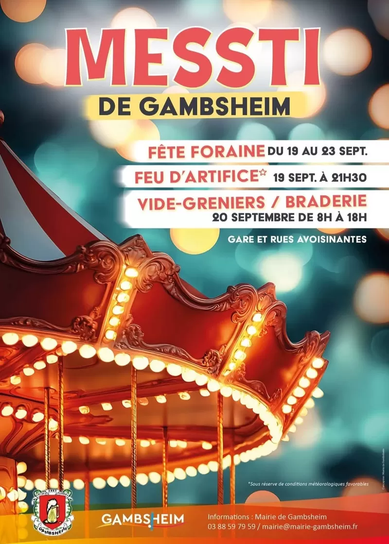 affiche Messti de Gambsheim à  Gambsheim