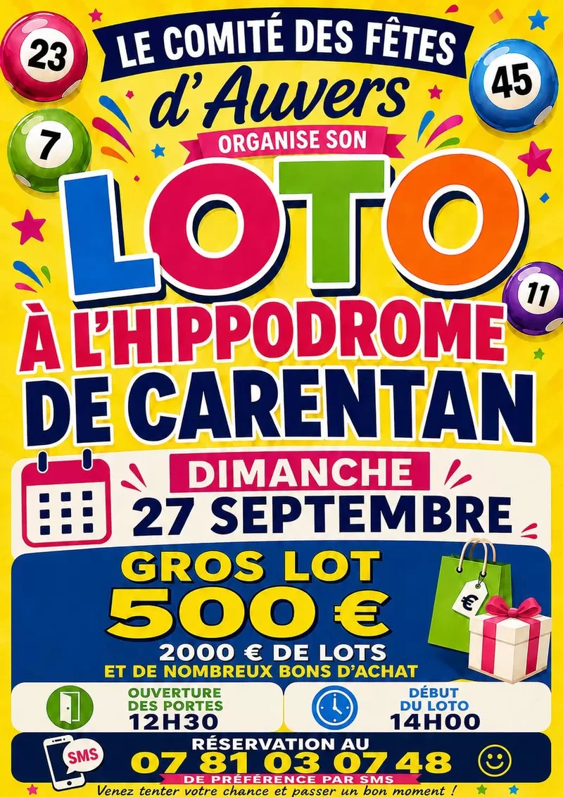 affiche Loto des Fêtes d'Auvers à  Auvers
