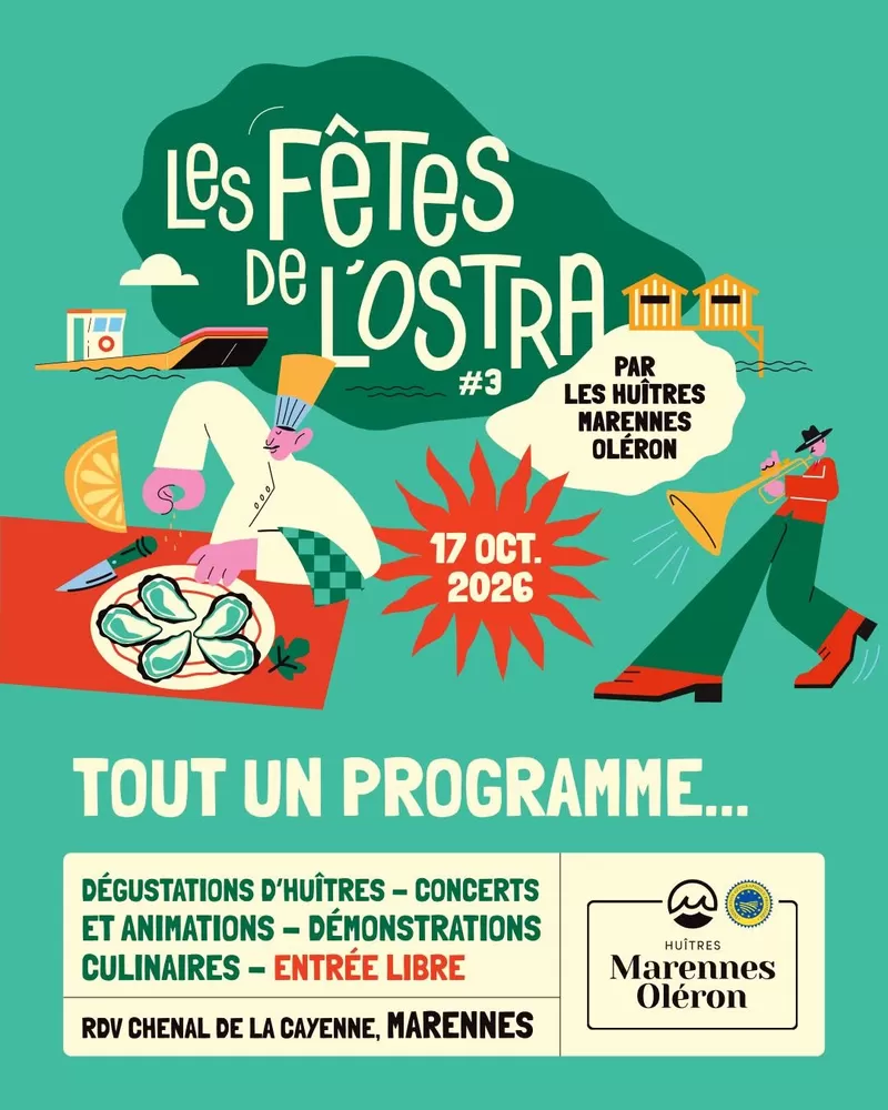affiche Les Fêtes de l'Ostra à  Marennes