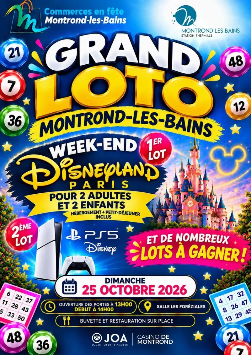 affiche Grand Loto à  Montrond-les-Bains