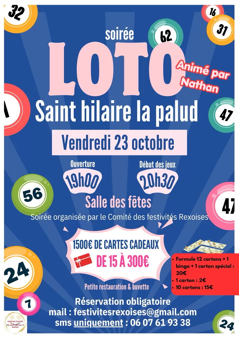 affiche Loto à Saint-Hilaire-la-Palud à Saint-Hilaire-la-Palud