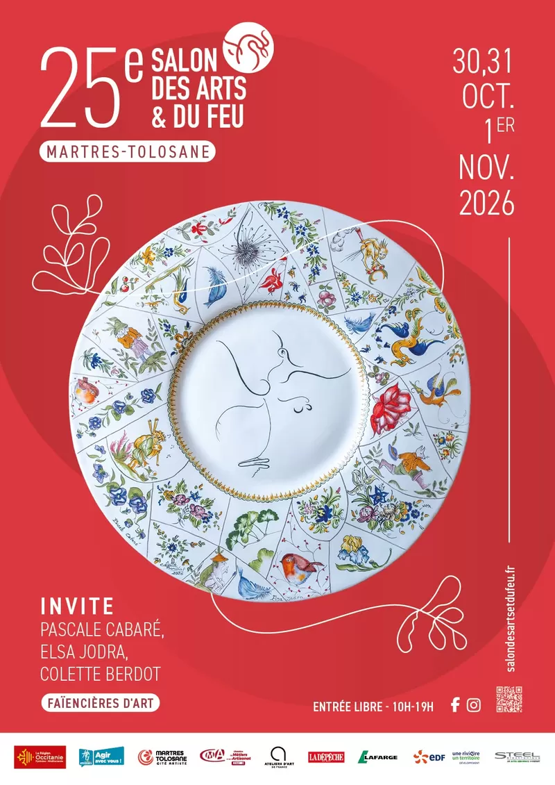 affiche 25EME SALON DES ARTS ET DU FEU à Martres-Tolosane