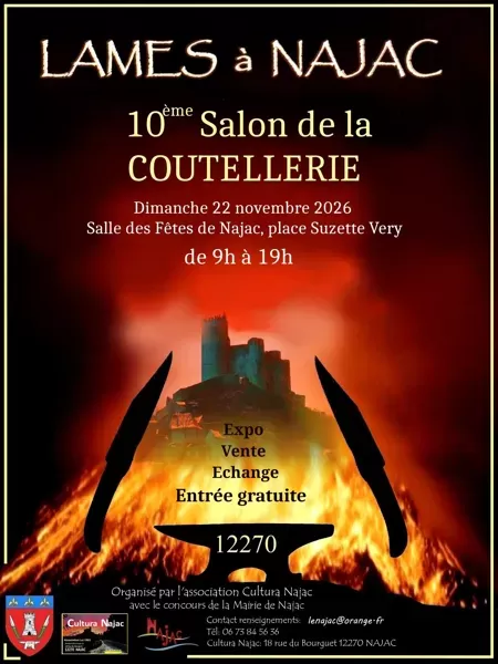 affiche 10ème Salon de la Coutellerie à  Najac