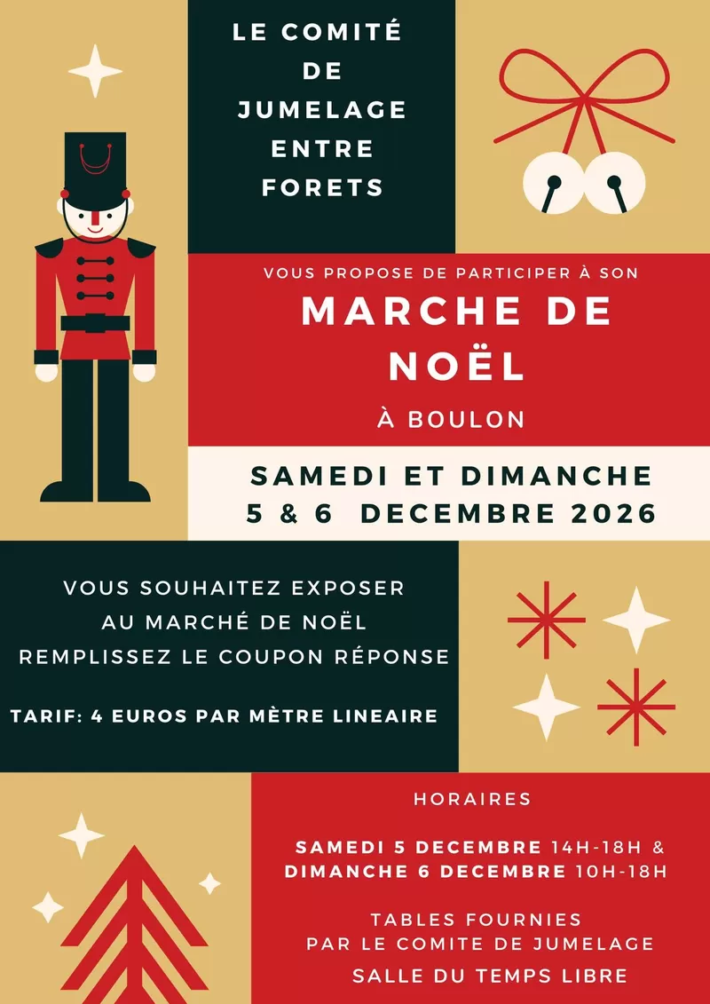 affiche Marché de Noël à  Boulon