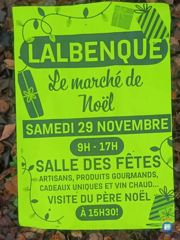 affiche Marché de Noël de Lalbenque à  Lalbenque